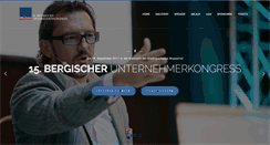 Desktop Screenshot of bergischer-unternehmerkongress.de