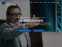 Tablet Screenshot of bergischer-unternehmerkongress.de